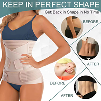 Faja de Soporte Abdominal Multiusos para Maternidad y Posparto, 3 en 1, Faja Postparto para Vientre y Cintura