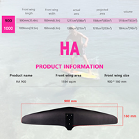 HA900 Accessoire d'aile avant de mât en carbone PVC haute performance pour les sports nautiques Hydrofoil Kitesurf Wing Board Surf Foil