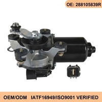 Moteur d'essuie-glace avant Wanray pour Megane III Fluence 2008-2017 Avant 12V Alliage d'aluminium 288105839R 288100941R