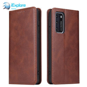 Iexplore เคสฝาพับมีแม่เหล็กแข็งแรงเคสหนังแท้สำหรับซัมซุง S25ช่องเสียบการ์ดเคสโทรศัพท์ TPU แบบกระเป๋าสตางค์สำหรับ Huawei <span class=keywords><strong>P60</strong></span> <span class=keywords><strong>Pro</strong></span> - Product Image 4