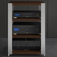 JS-01 F3 Série HIFI Équipement audio et vidéo Amplificateur Rack CD Sound Stand Bois Alliage d'aluminium Amp Cabinet