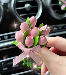 Ambientador de Coche con Aroma a Flor de Durazno, Clip Perfumado para Rejilla de Ventilación, Ambientador Decorativo para Coche - Product Image 2