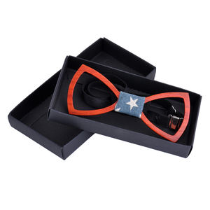 Nouveau modèle de coffret cadeau <span class=keywords><strong>noeud</strong></span> <span class=keywords><strong>papillon</strong></span> en <span class=keywords><strong>bois</strong></span> sculpté et ajustable pour hommes - Product Image 4