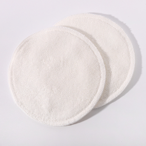 Gran oferta, almohadillas desmaquillantes reutilizables de rizo de bambú suave redondo, juego de bolsas de algodón, toallita de bambú lavable para niñas - Product Image 6