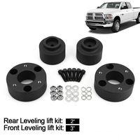 Kit de nivelación de kit de elevación completa delantera + trasera de 3 "para Dodge Ram 1500 4WD 2WD 2009-2021