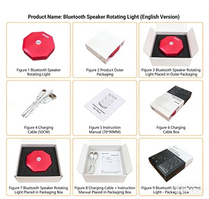 Lampe en papier <span class=keywords><strong>pliable</strong></span>, cadeau créatif écologique, lampe de bureau sans fil LED, haut-parleur pour téléphone portable, salon, table de chevet - Product Image 6