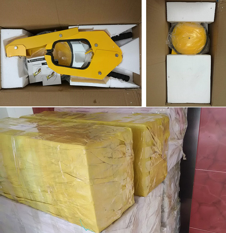 Goldantell GAT-L3 Heavy Duty Security Wheel Clamp Lock for Cars, Caravans, Trailers