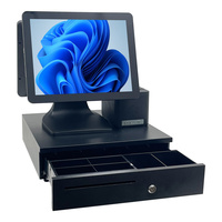 Système de point de vente Cashcow avec lecteur de codes-barres, Intel I3, écran tactile capacitif 10 points de 15 pouces, 8 Go de RAM, résolution 1024x768, Wi-Fi 6, Windows