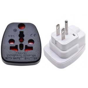 Adaptateur universel pour l'Afrique du Sud, compatible avec les prises américaines, britanniques, européennes, suisses et italiennes <span class=keywords><strong>WSA</strong></span> avec une porte de sécurité - Product Image 2