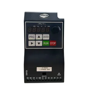 0.4kW-2.2kW 1 상 220V AC 가변 주파수 드라이브 우수한 안정성 모터 공칭 전압 380 V용 단순 인버터