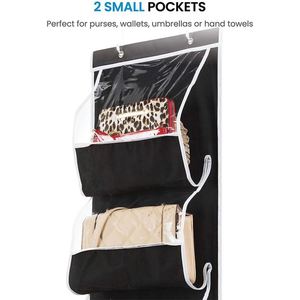 กระเป๋าจัดเก็บของแบบแขวนประตู 6 ชั้น พับได้ มีหน้าต่างใส - Product Image 6