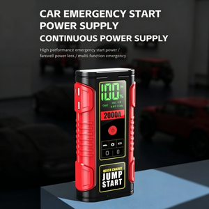 เครื่องจั๊<span class=keywords><strong>ม</strong></span>พ์สตาร์ทแบตเตอรี่รถยนต์แบบพกพา 12V 6000-16000mAh ชาร์จเร็ว สำหรับรถ SUV และรถบรรทุก - Product Image 4