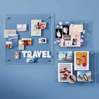 VONVIK Customized Clear Acrylic Wall Mount Floating Picture Frames