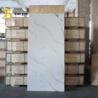 Installation facile, haute qualité, panneaux muraux modernes en marbre, imperméables, résistants aux UV, panneaux PVC, panneaux muraux pour télévision, design graphique pour hôtel