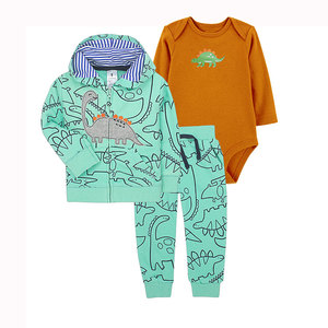 Bas prix coton pantalon à manches longues <span class=keywords><strong>manteau</strong></span> barboteuses décontracté <span class=keywords><strong>hiver</strong></span> 3 pièces en gros bébé vêtements - Product Image 2