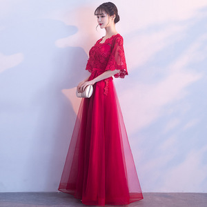 Wedding Evening Dress High Waist Sweetheart Neckline Lace Chiffon A-Line Plus Size Maternity Women Formal Gown - Product Image 1