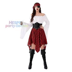 Nuevo Disfraz de Pirata para Mujer Adulta de HP Feino, Conjunto de Disfraz de Halloween para TV y Cine - Product Image 1