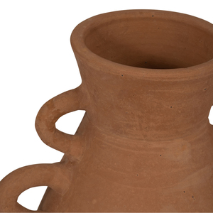 Vaso in terracotta con manici per l'arredamento del soggiorno, vaso per fiori in stile boho per la casa, la camera da letto e l'ufficio. - Product Image 5
