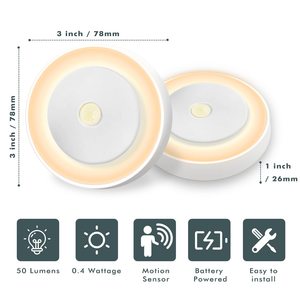 Led Magnetic Motion USB Battery Wireless Under Kitchen Cabinet Led Puck <strong>Sensor</strong> <strong>Light</strong> Indoor Led <strong>Movement</strong> Detector Puck <strong>Lights</strong> - Product Image 4