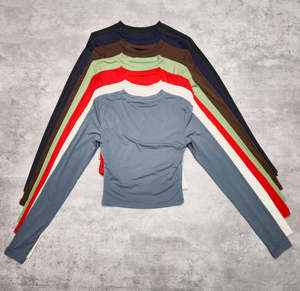 Sans couture femmes personnalisé casual Fitness Crop hauts dame Sexy chemises d'entraînement <span class=keywords><strong>femme</strong></span> bretelles Spaghetti mode chemises de course - Product Image 6