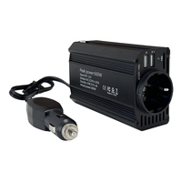 Chargeur double USB 5V 5.4A DC 12V vers AC Prise allume-cigare 300W Convertisseur de courant pour voiture avec adaptateur