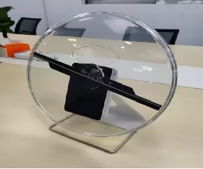 Innovador ventilador de holograma LED 3D portátil de 30cm, equipo de publicidad de reproducción de animación de escritorio de tamaño pequeño - Product Image 3