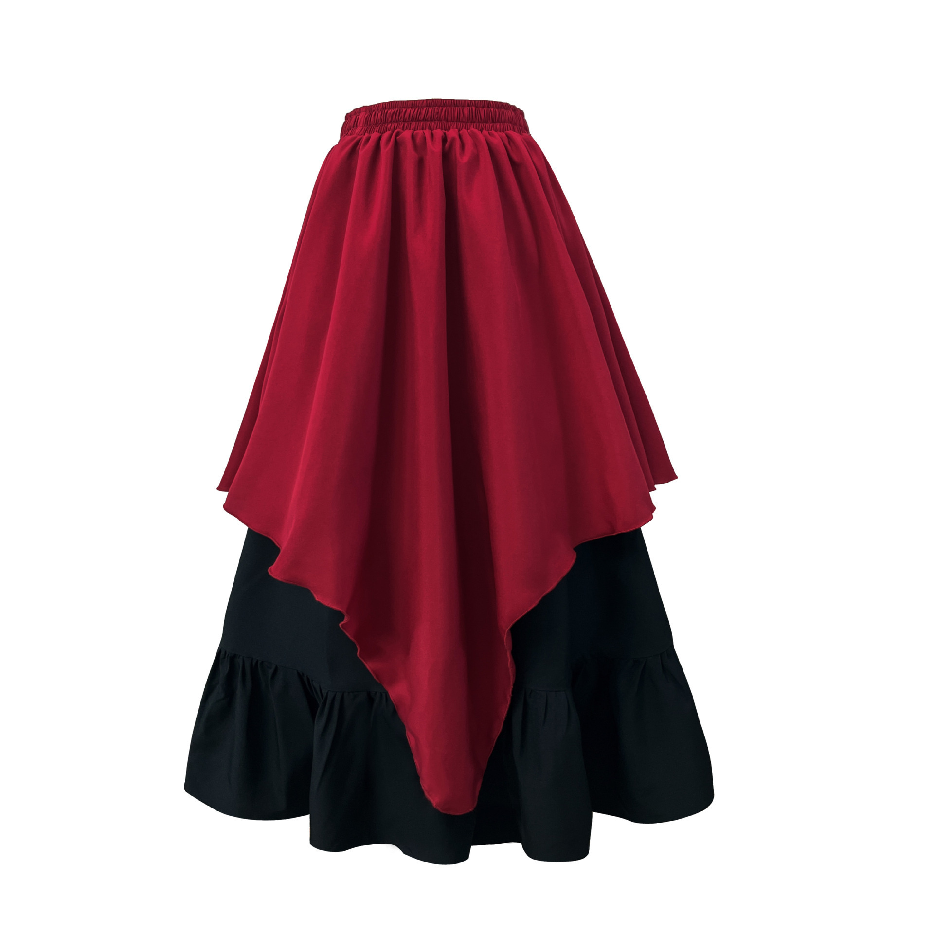 Jupe midi rouge