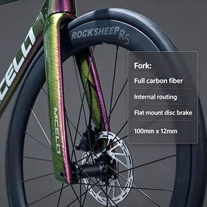 <span class=keywords><strong>Bicicleta</strong></span> de <span class=keywords><strong>Carretera</strong></span> de Fibra de <span class=keywords><strong>Carbono</strong></span> de 7.6 kg con Cambio Electrónico Inalámbrico de 24 Velocidades, Freno de Disco, Horquilla Completamente de <span class=keywords><strong>Carbono</strong></span> para Hombre, Tallas <span class=keywords><strong>XS</strong></span>, S, M, L, XL, para Carreras - Product Image 6