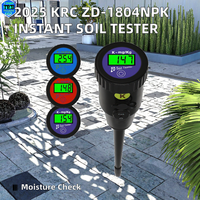 Testeur de sol instantané multifonctionnel portable ZD-1804NPK 2025, pH-mètre, précision de 2 %, batterie rechargeable, écran LCD, 0-1999 Mg/Kg