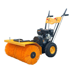 Walk Behind Floor <b>Sweeper</b> 42 In Gasoline <b>Powered</b> Push Type For Workshop Warehouse Cleaning - Product Image 2
