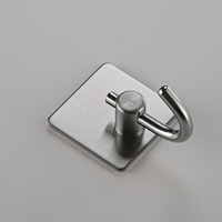 Sondoly adhésif auto-adhésif serviette Robe clé crochets robuste en acier inoxydable collant crochets muraux pour la maison