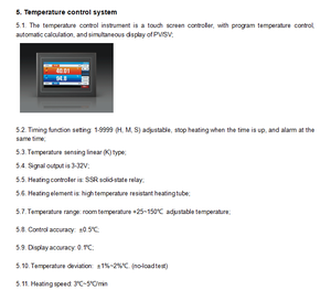 Cámara de Prueba de Alta Temperatura HST-GW1000 de 1000L con Controlador de Pantalla Táctil de 7 Pulgadas, Control por Programa, Cámara Elegante y Moderna - Product Image 4