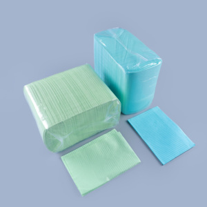 مريلة طبية ملونة بشعار مخصص، سوداء وبيضاء ووردية، ثلاثية الطبقات، للاستخدام مرة واحدة في طب الأسنان والوشم - Product Image 2