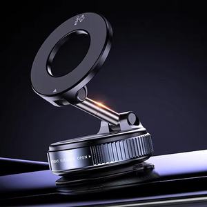 Folding Strong <b>Magnetic</b> Phone <b>Holder</b> 360° Rotation Desk Car Vacuum Suction Windshield Dashboard Mobile <b>Holder</b> Car Mount Rack - Product Image 1