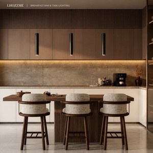 Gabinetes <span class=keywords><strong>de</strong></span> Cocina Modulares <span class=keywords><strong>de</strong></span> <span class=keywords><strong>Madera</strong></span> Sólida Hechos a Medida para Toda la Casa, Isla en Forma <span class=keywords><strong>de</strong></span> U, Encimera <span class=keywords><strong>de</strong></span> Piedra Sinterizada, Iluminación LED sin Manijas - Product Image 1
