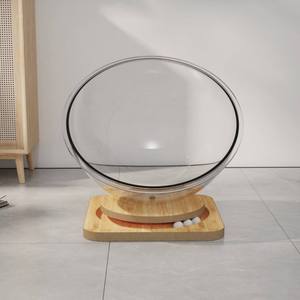 Muebles para gatos de espacio pequeño, casa transparente para gatos, cápsula para mascotas antiarañazos, <span class=keywords><strong>nido</strong></span>, <span class=keywords><strong>cama</strong></span> con patrón de animales sólidos para animales pequeños - Product Image 5