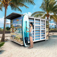 Gabinete Inteligente para Alquiler de Tablas de Paddleboard, Gabinete de Alquiler de Equipos Deportivos, Casillero de Almacenamiento para Playa