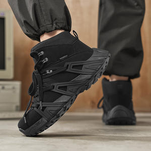 Nouvelle Collection Automne – Bottes Tactiques <span class=keywords><strong>pour</strong></span> Hommes à Lacets Frontaux en Tissu Mesh Flyknit, Idéales <span class=keywords><strong>pour</strong></span> la Randonnée en Montagne, le Désert et le Travail - Product Image 3