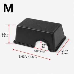 ที่หลบซ่อนสัตว์เลี้ยงขนาดเล็ก S M L XL กล่องพลาสติกสำหรับสัตว์เลื้อยคลาน ที่หลบซ่อนงู ตุ๊กแก สีดำ ถ้ำพลาสติกสำหรับงูและตุ๊กแก - Product Image 3
