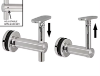 Support de main courante en acier inoxydable moderne HL, support mural pour escalier, balcon, garde-corps de centre commercial