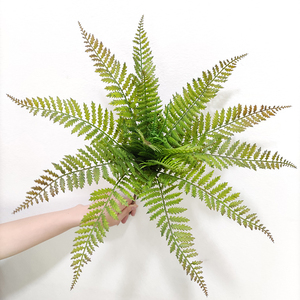 Gran oferta, plantas de arbusto de helecho persa realista, vegetación Artificial verde, hojas de imitación de gran tamaño para decoración de pared - Product Image 1