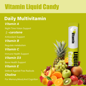 Gomitas multivitamínicas para niños, vitaminas esenciales para mayores de 2 años, vitamina A, C, D, E, vegetariano, B1, B2, B6, B12, caramelo de goma líquida - Product Image 2