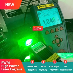 Nouveau module de diode laser à fibre haute puissance 1W 1064nm avec moteur et driver DC12V pour la découpe - Product Image 2