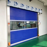 Puerta Enrollable Rápida Industrial Automática de PVC para Almacén