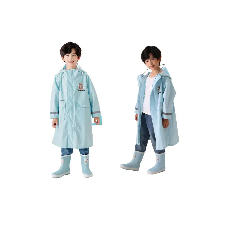 Wholesale New Style Fashion Waterproof Raincoat Polyester Cheap Kids Cartoon Lovely Children Rain Coat