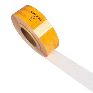 Cinta Reflectante Amarilla de Alta Calidad CE 104R, Cinta Reflectante Autoadhesiva para Automóviles, Adhesivo Reflectante para Remolques - Product Image 2
