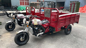 Tricycle à essence à trois roues, tricycle <span class=keywords><strong>cargo</strong></span> à essence avec fourgon ouvert profond, moto de livraison, camion à essence pour adultes, moteur 200CC - Product Image 3
