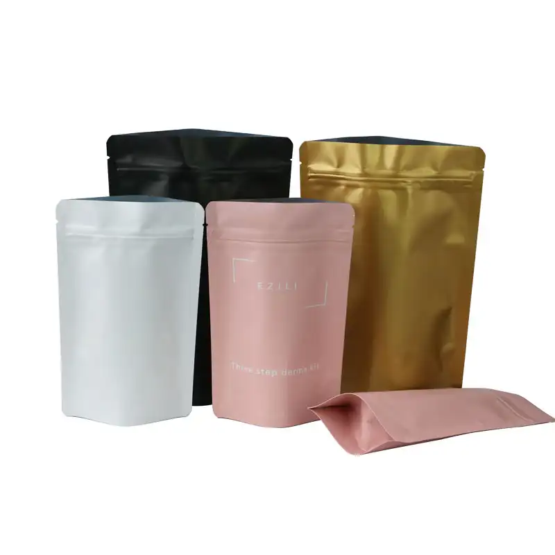 Esfoliação corporal impresso sacos de embalagem de folha de alumínio personalizado stand up pouches