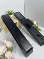 Serrure numérique pour la sécurité domestique, serrure de porte intelligente à reconnaissance faciale avec contrôle par application WiFi Tuya, 9 langues