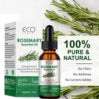 Huile essentielle de romarin, vente directe d'usine, nourrissante pour la peau et les cheveux, OEM ODM, aromathérapie, huile de massage DIY